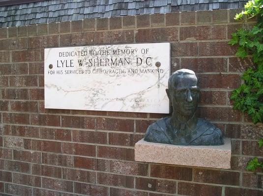 The Courtyard at Sherman College honors Lyle Sherman.