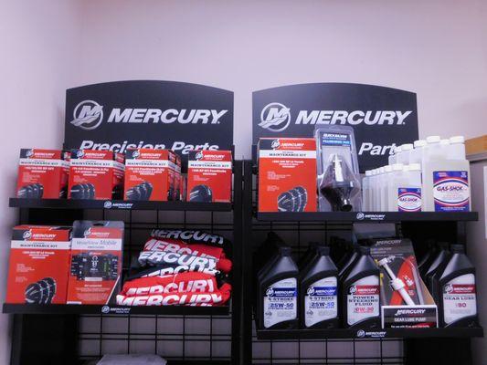 Time for a tune up on your Mercury Engine? We carry many maintenance kits and a variety of oil, Bulk Mercury Premium Plus and DFI oil too!