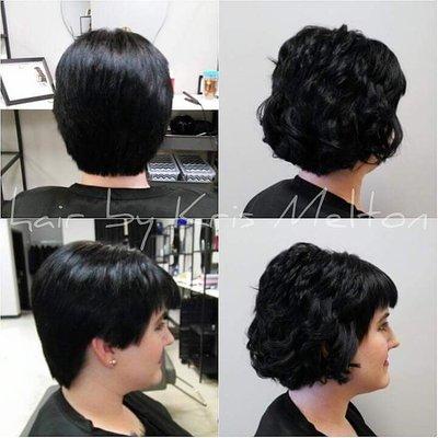 Hair Extensions will help Rachel grow out her pixie into a bob without the awkward stage! Hair by Kris Melton Walsh