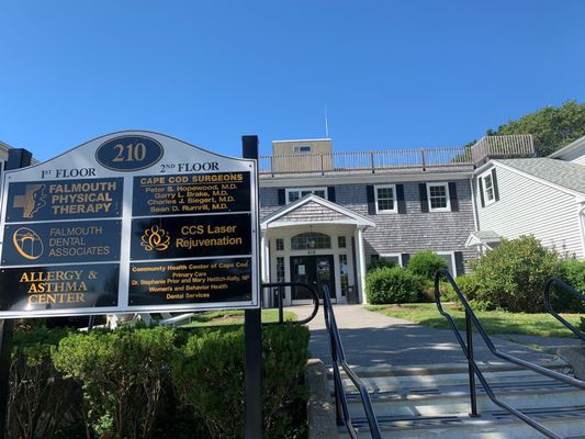 Falmouth front entrance signage