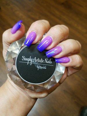 Mood color changing Gel polish. Sculpted PolyGel Set