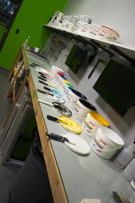 We have an extensive ink lab in house with ink technicians who can mix and color match any color you could ever want!