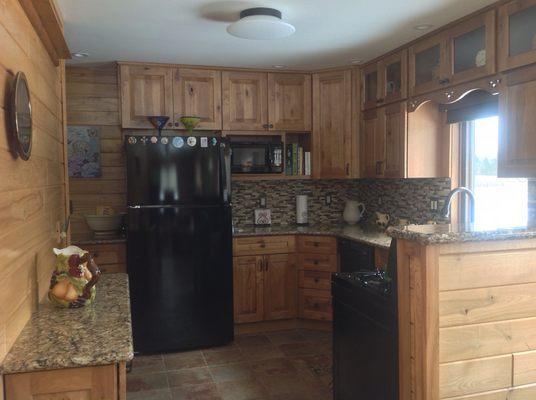 Kraftmaid cabinetry with Cambria solid surface tops