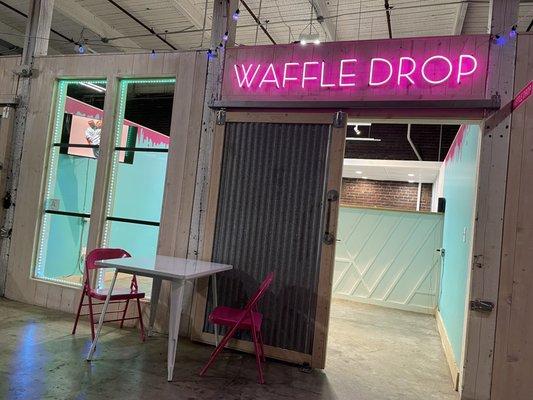 Waffle Drop store front.