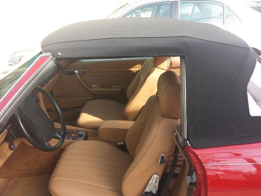 Mercedes Seat Covers, Carpet, & New Convertible Top