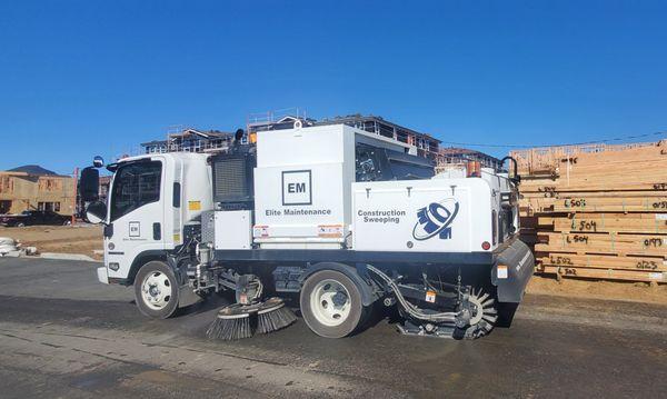 Construction sweeping in Gilroy