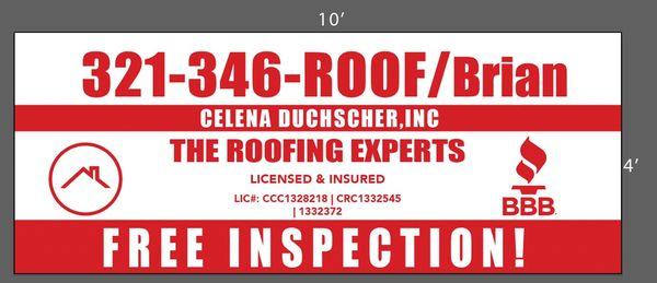 Thank you have storm damage? Call for a free inspection