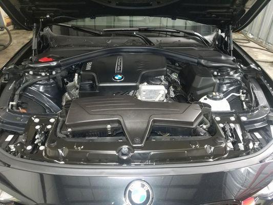 Bmw detailed Engine bay
  Diagnostics
  Car Detailing
  Brake service
  Auto Detailing
  Minor repairs
 Paint Correction
 Ceramic Coatings