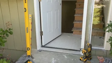 Threshold and door replacement