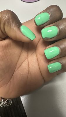 Dip powder overlay with gel polish