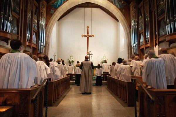 Chancel, choir, and high altar