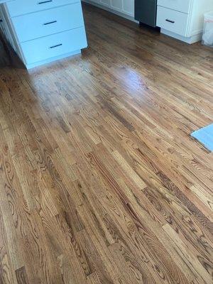 Kitchen area of completed floors