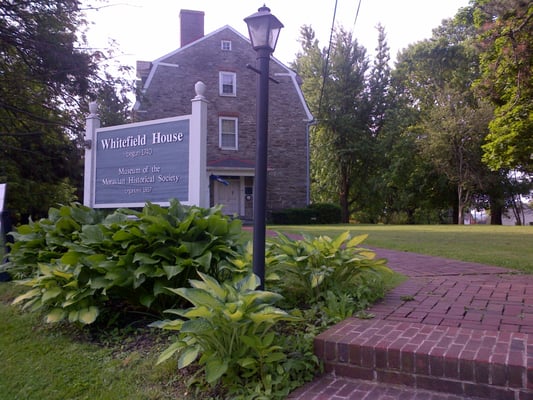 The Moravian Historical Society's 1740 - 1743 Whitefield House in downtown Nazareth, PA.