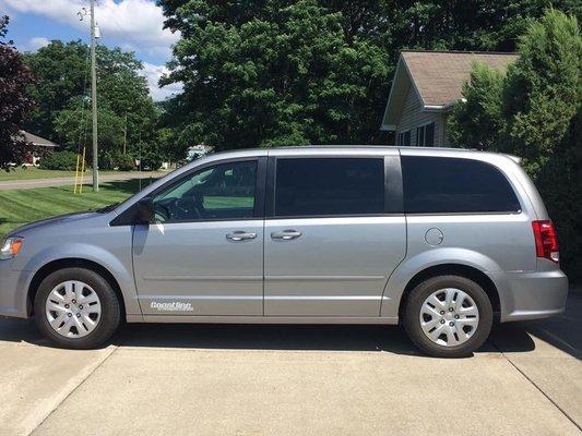 2017 Dodge Grand Caravan  Cargo area 84"L x 44" W x 36" H and up to 1,200 lbs