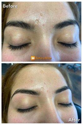 Eyebrow threading