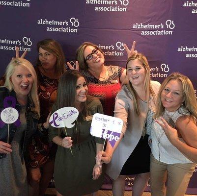 The management team at the Alzheimer's Walk Fort Worth Kick off event.