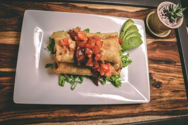 Black Bean and Potato Flautas