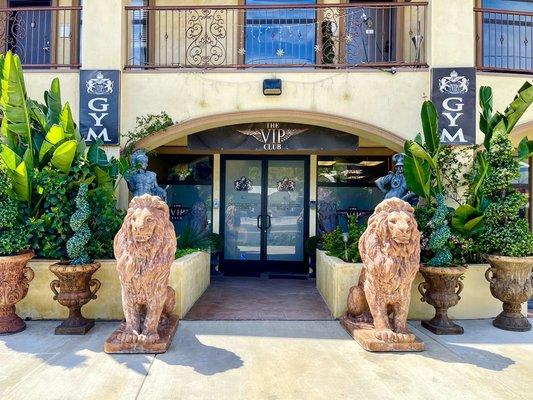 The main entrance to the gym