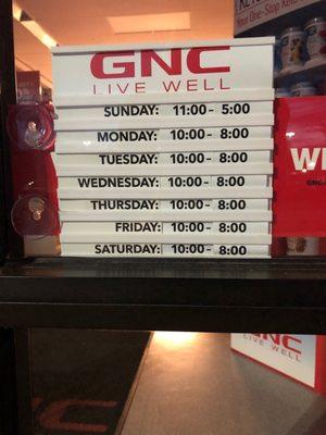 Store hours I missed by a few minutes