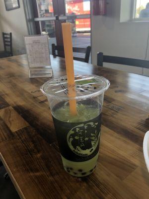 Honeydew with honey boba