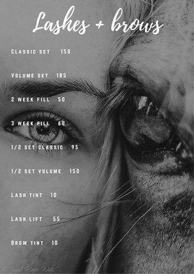 Lash menu