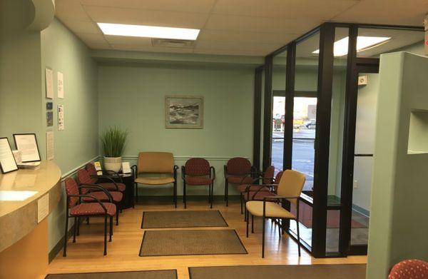 Portion of waiting room