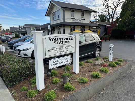 Sandblasted Sign foam sign for Yountville.