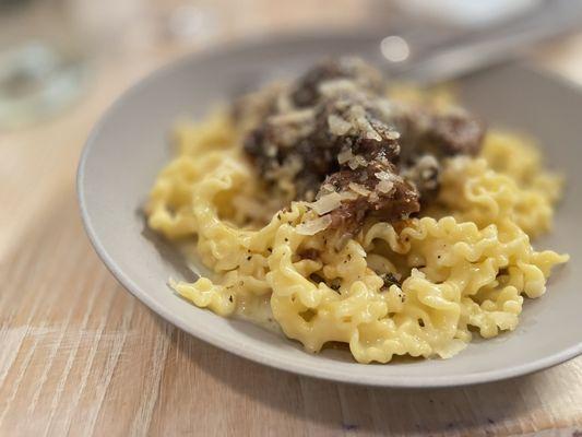 Mafaldine with beef cheeks. "I have another, please."