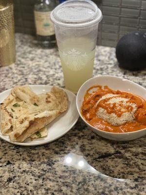 Butter Chicken & Garlic Naan