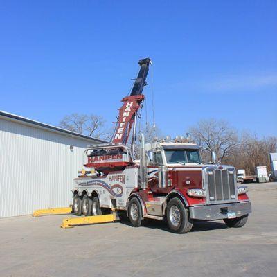 The Rotator, also known as "The Beast". Able to lift up a semi truck and fully loaded trailer.