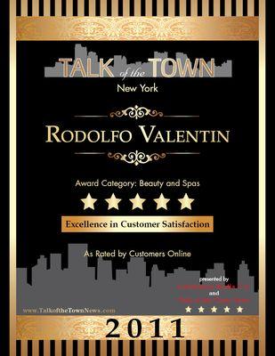 Rodolfo Valentin Talk of the Town Award