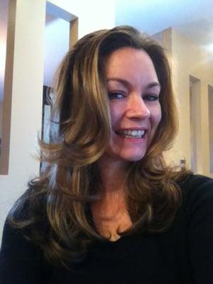 YEP! This is me! The first one to write a review on yelp for Abigail's! Oh and yes, this is my "hollywood hair"