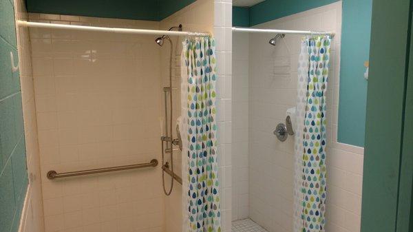 Women's shower stalls