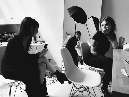 Behind the scene! Shooting the fall collection for designers, Sisters Of The Black Moon!
 
 #intheshdw