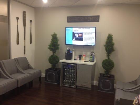 Coffee bar in the reception area