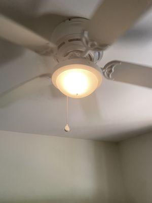 Missing ceiling fan chain (watch out!!! $20 charge for these!!!!)