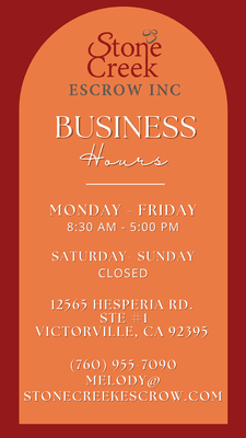 Our Business Hours during 2023!