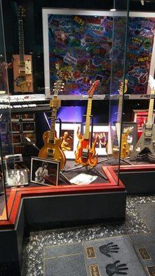 The Steve Vai Flame Guitar that Kenny made. I found it in the Guitar Center "Hollywood Rock Walk" display window. \m/