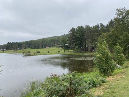 Entrance side of the lake