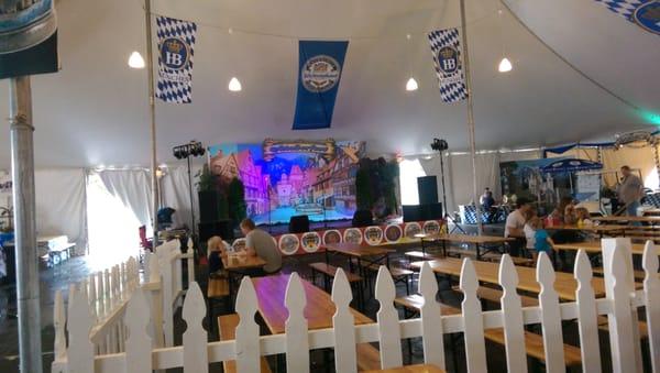 Oktoberfest stage in Camera Park