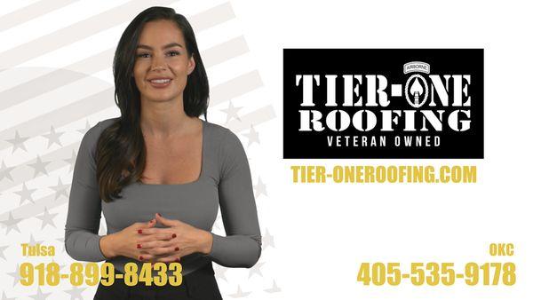 Call TIER-ONE ROOFING today!