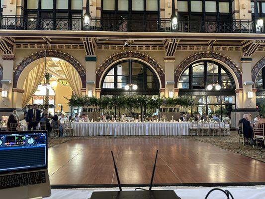 250+ person wedding at Union Station in Indianapolis