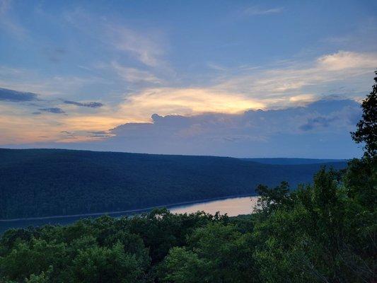 View from the overlook near sunset