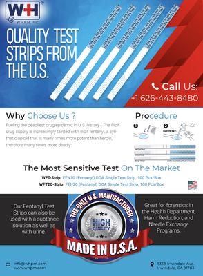 Harms Reduction Fentanyl Substance Strips. Most sensitive test on the market!