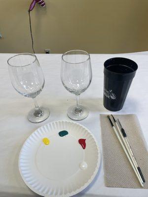 Painting Wine Glasses