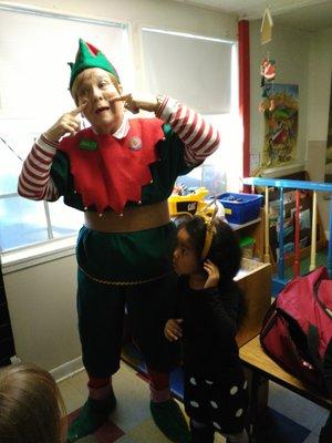 A special holiday guest...Elfie the Elf!