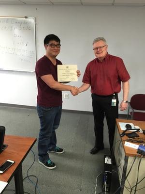 Patrick is the latest TRiP graduate - "Technology Retraining Internship Program"