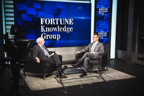 Sam being interviewed by Myron Kandel for Fortune Knowledge Group