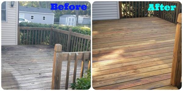 We can restore the natural beauty to all types of decks and fences.