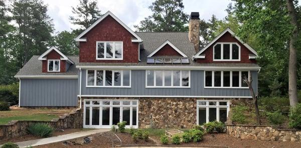 Cedar shakes and siding after.